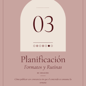 Planificación, Formatos y Rutinas de Creación